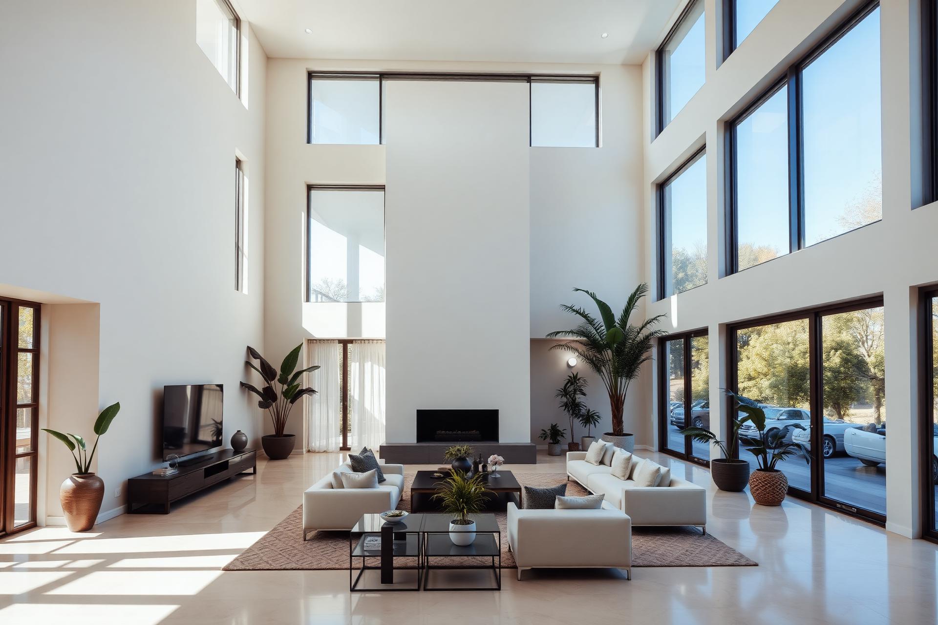 Minimalist California living room interior designed by DECOBAY Interiors